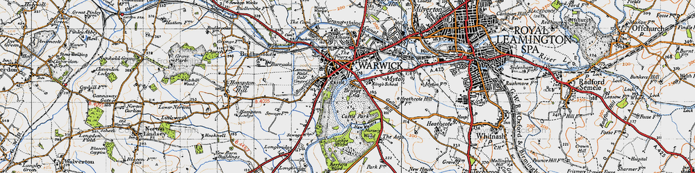 Old map of Barford Wood in 1947