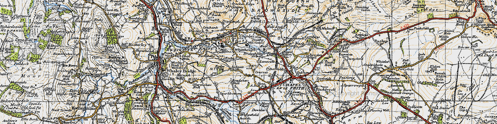 Old map of Bridgeholm Green in 1947