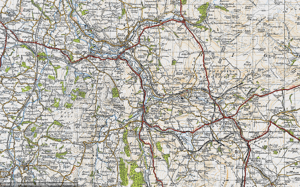 Old Map of Bridgemont, 1947 in 1947