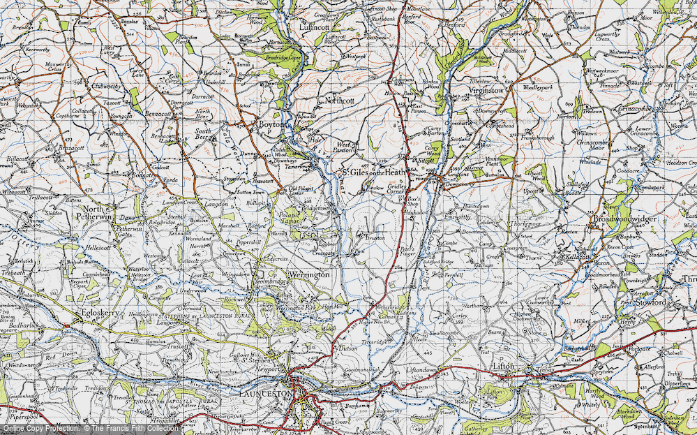 Old Map of Bridgetown, 1946 in 1946