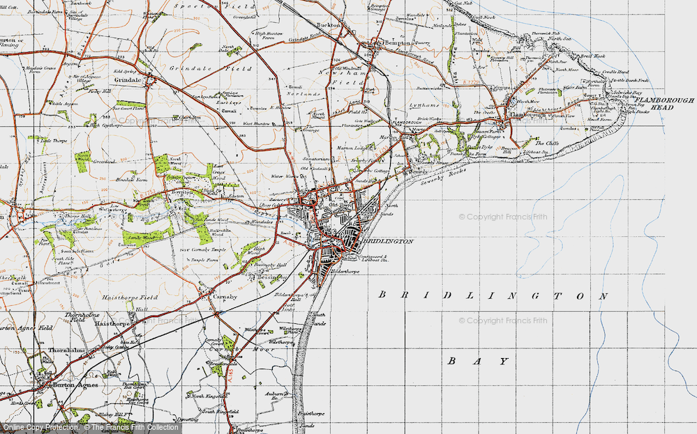 Old Map of Bridlington, 1947 in 1947