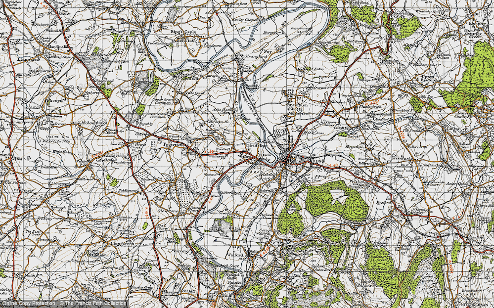 Old Map of Bridstow, 1947 in 1947