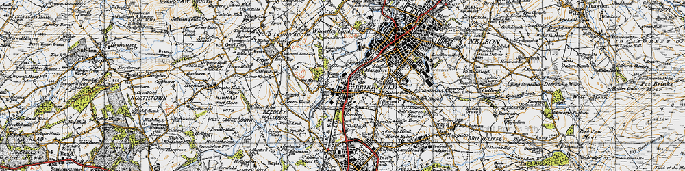 Old map of Brierfield in 1947