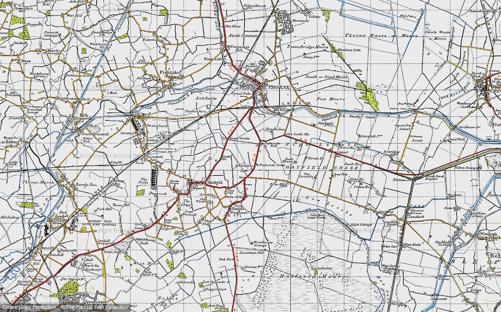 Old Map of Brierholme Carr, 1947 in 1947