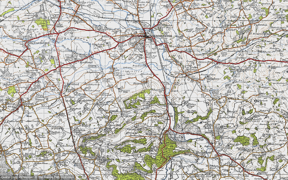 Old Map of Brierley, 1947 in 1947