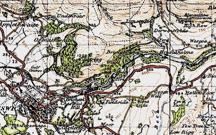 Old map of Briery in 1947