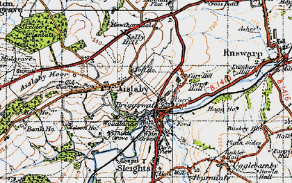 Old map of Briggswath in 1947