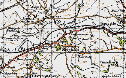 Old map of Brigham in 1947
