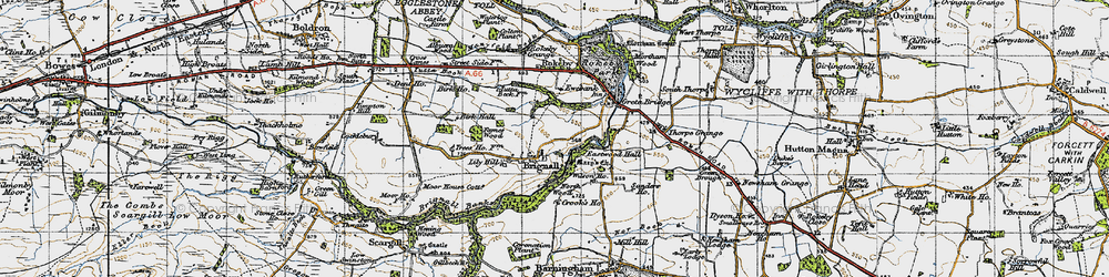 Old map of Lily Hill in 1947