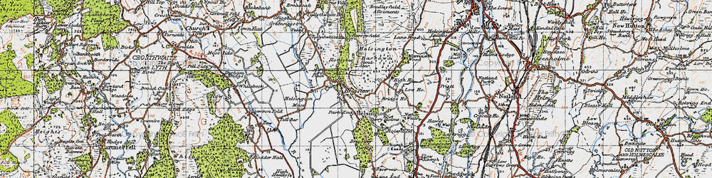 Old map of Barrowfield in 1947