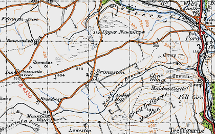 Old map of Brimaston in 1946