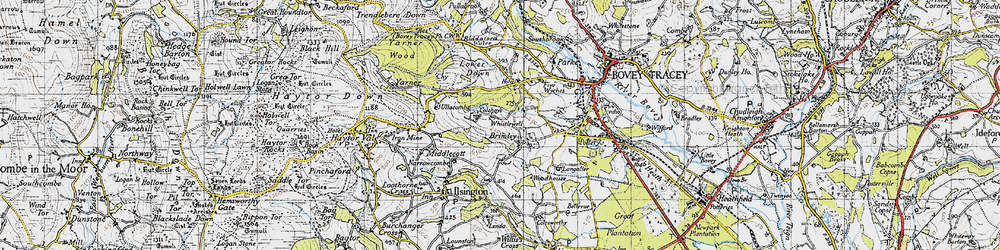 Old map of Langaller in 1946
