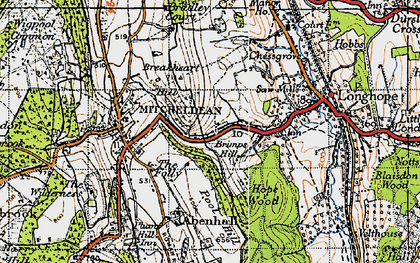 Old map of Abenhall in 1947