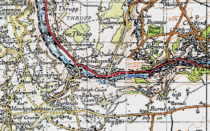 Old map of Brimscombe in 1946