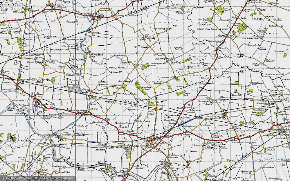 Old Map of Brind, 1947 in 1947