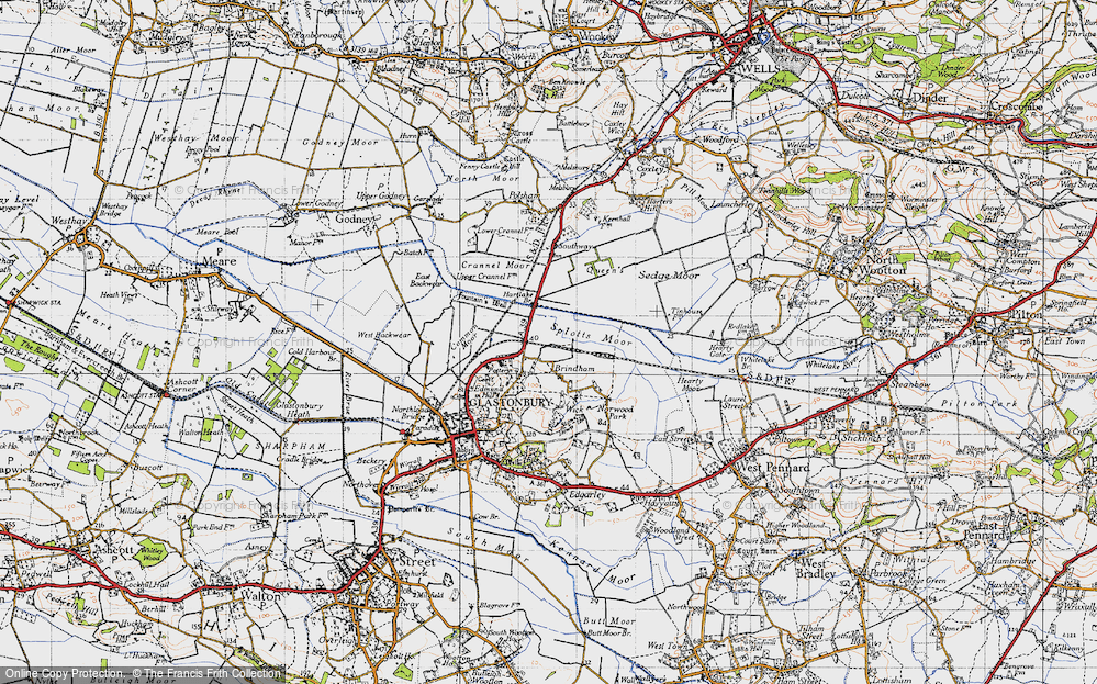 Old Map of Brindham, 1946 in 1946