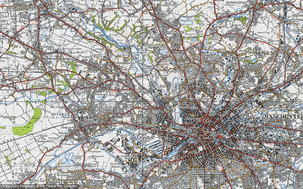 Old Map of Brindle Heath, 1947 in 1947