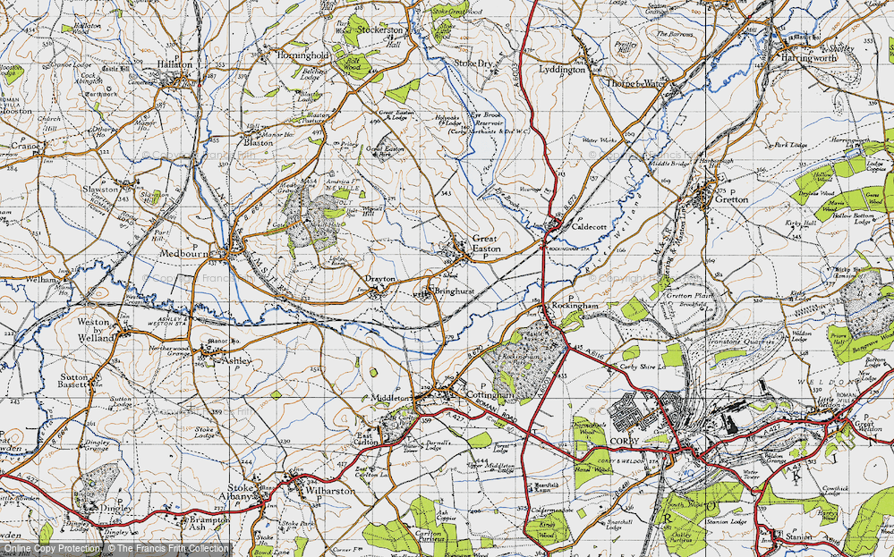 Old Map of Bringhurst, 1946 in 1946