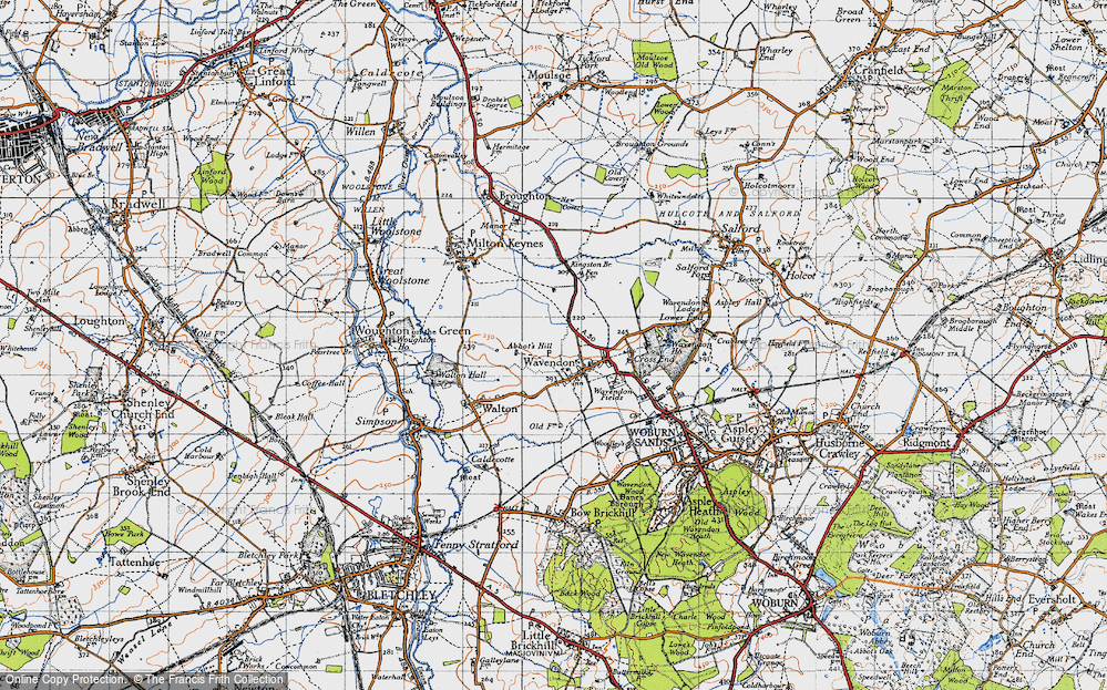 Old Map of Brinklow, 1946 in 1946