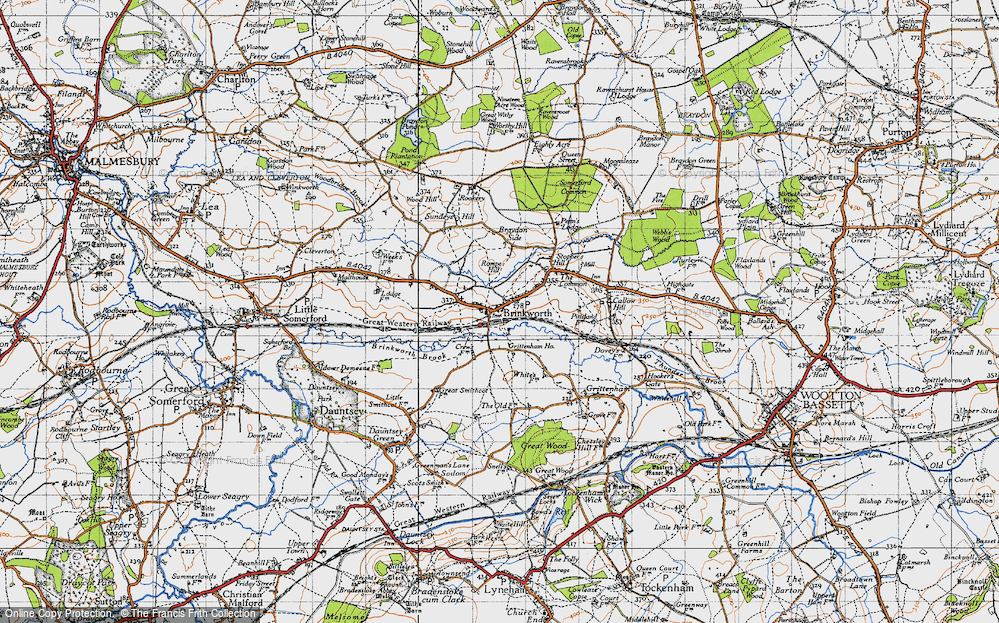 Old Map of Brinkworth, 1947 in 1947