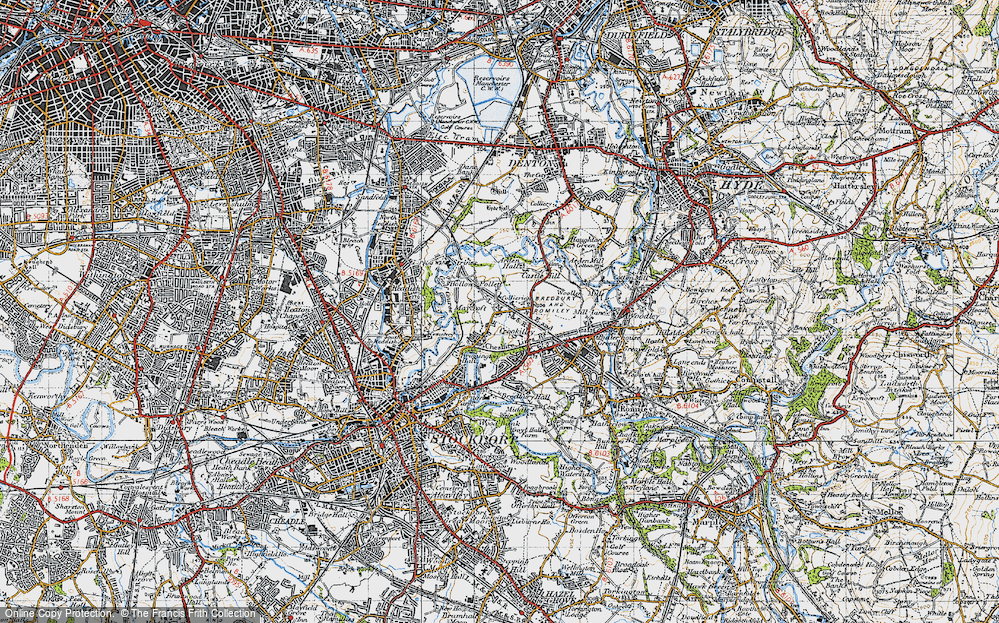 Old Map of Brinnington, 1947 in 1947