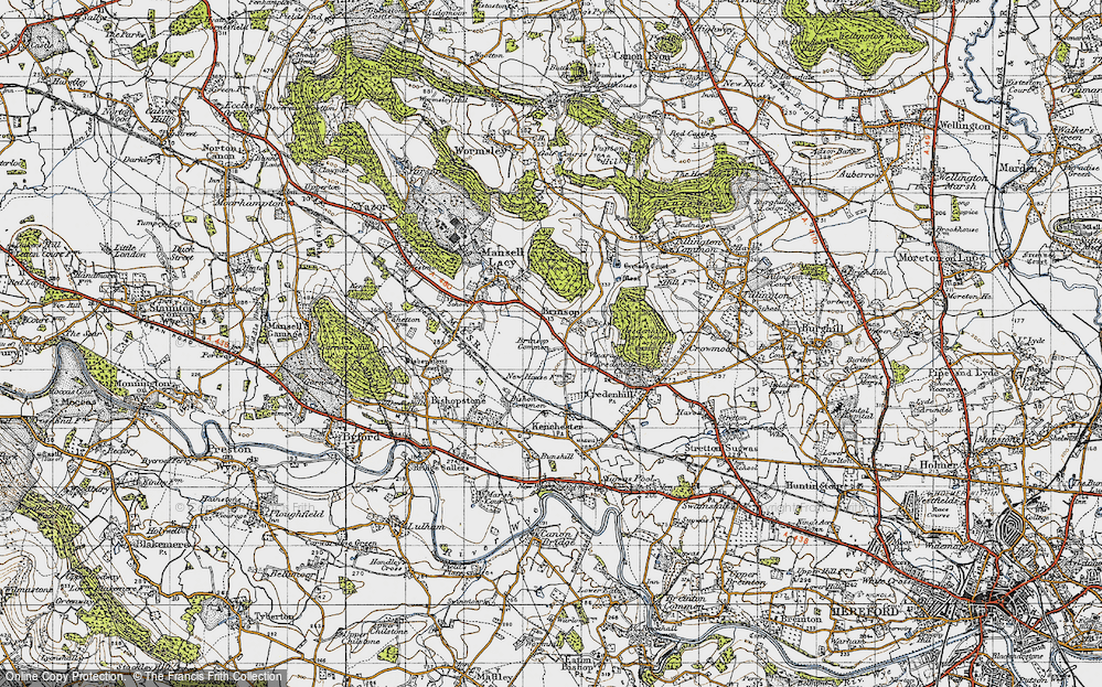 Old Map of Brinsop Common, 1947 in 1947