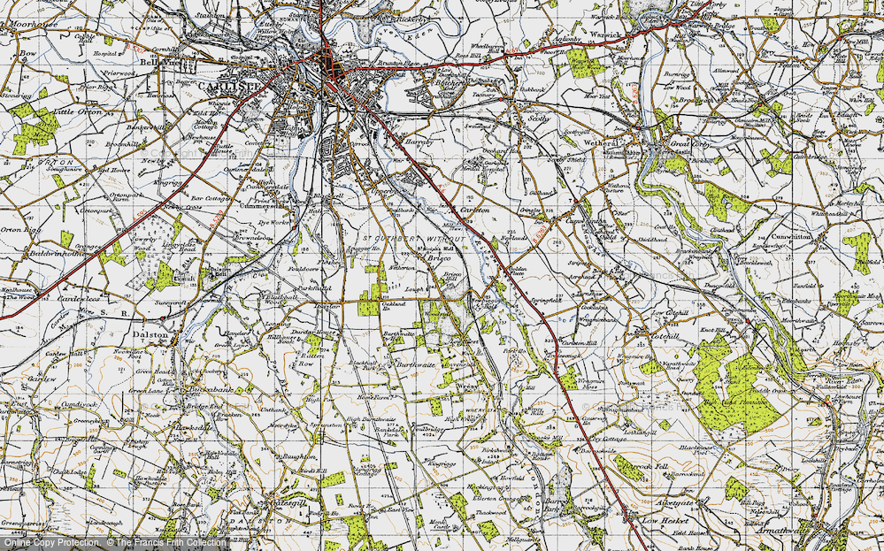 Old Map of Brisco, 1947 in 1947