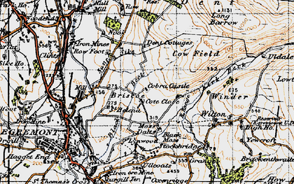 Old map of Briscoe in 1947