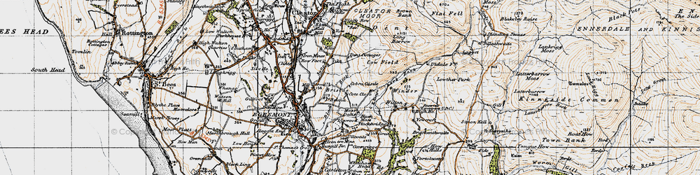 Old map of Black Beck in 1947