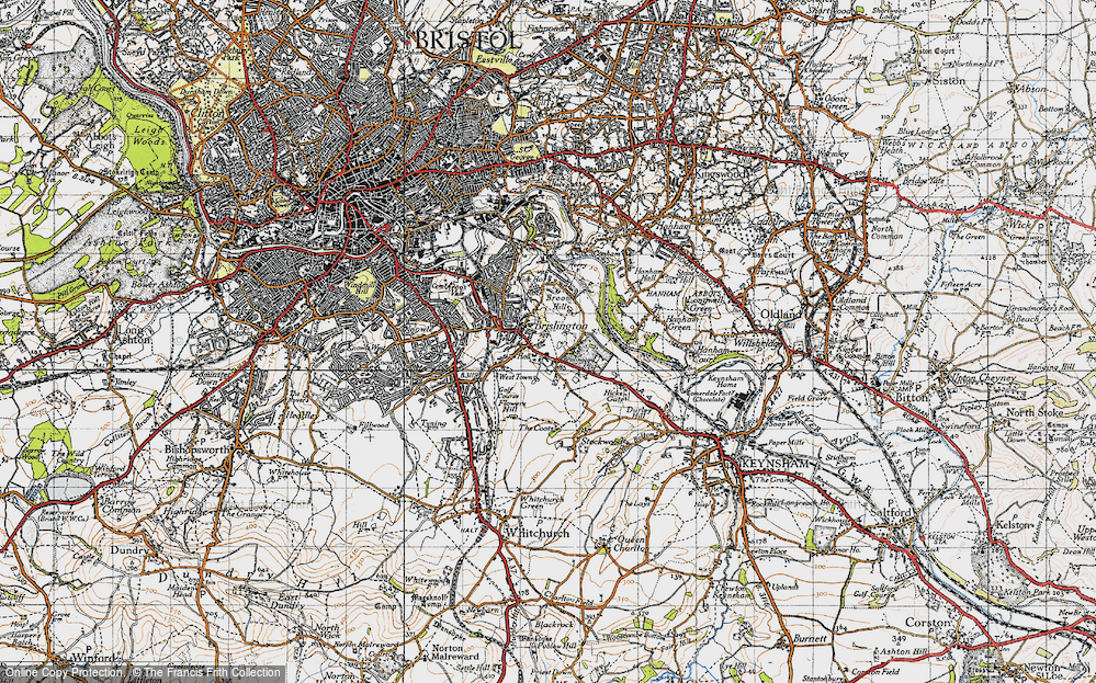 Old Map of Brislington, 1946 in 1946