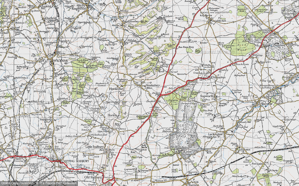Old Map of Britain Bottom, 1946 in 1946