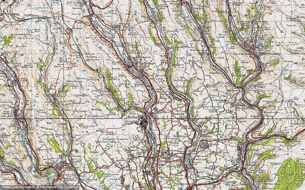 Old Map of Brithdir, 1947 in 1947