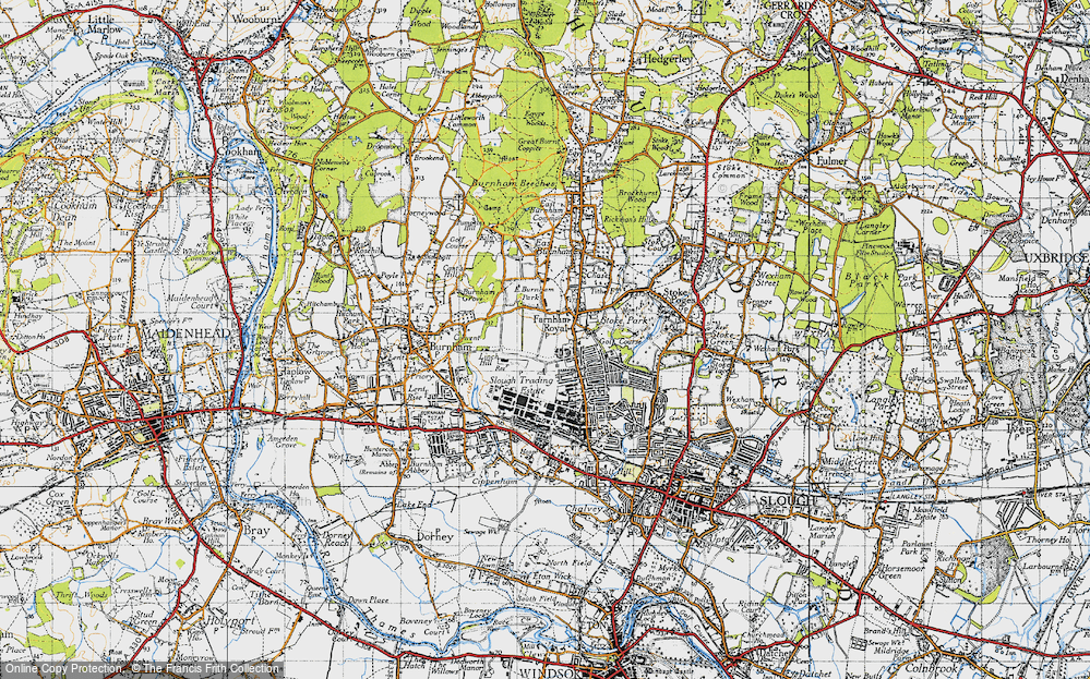 Old Map of Britwell, 1945 in 1945