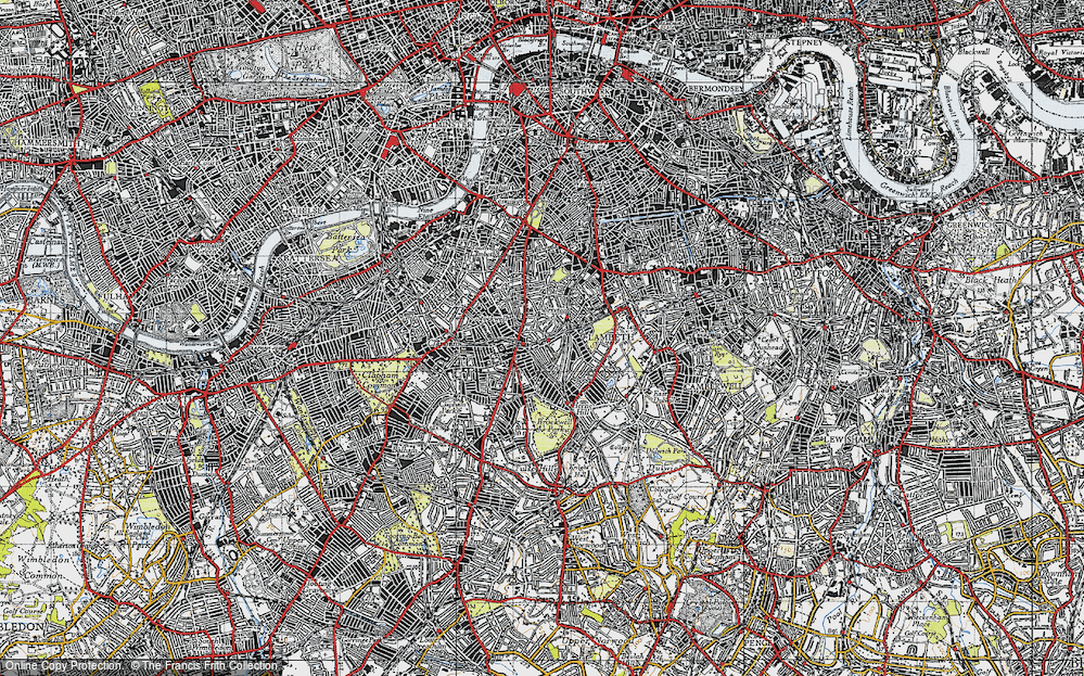 Old Map of Brixton, 1946 in 1946