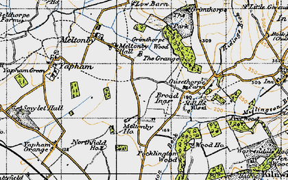 Old map of Broad Ings in 1947