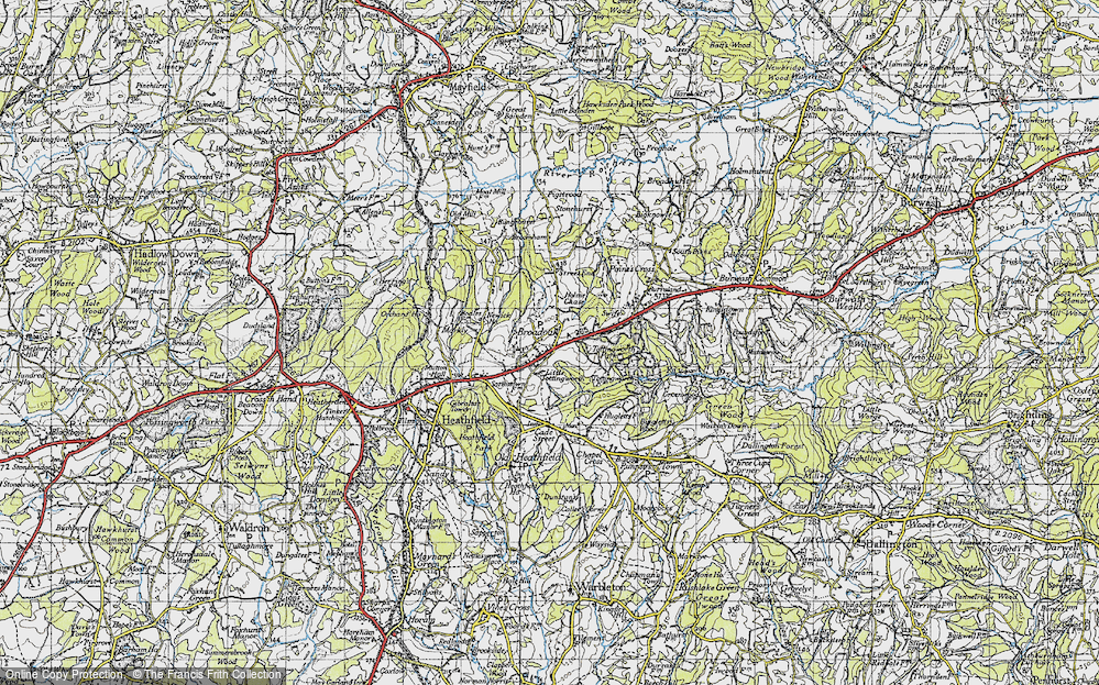 Old Map of Broad Oak, 1940 in 1940