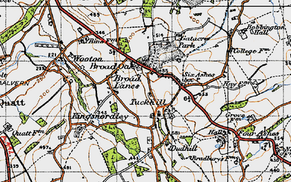 Old map of Broad Oak in 1946