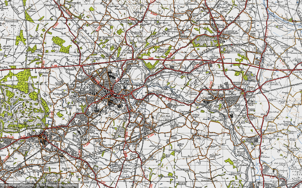 Old Map of Broad Oak, 1947 in 1947