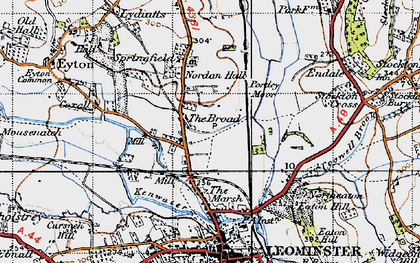Old map of Broad, The in 1947