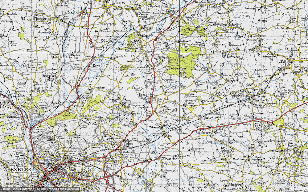 Old Map of Broadclyst, 1946 in 1946