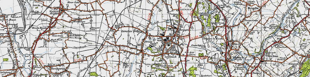 Old map of Broadfield in 1947