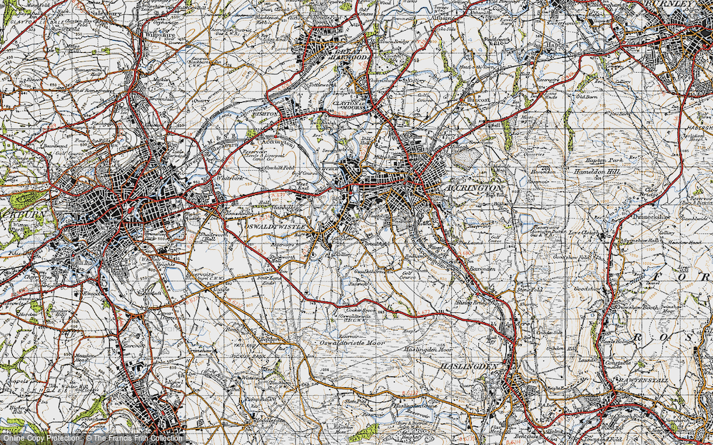 Old Map of Broadfield, 1947 in 1947