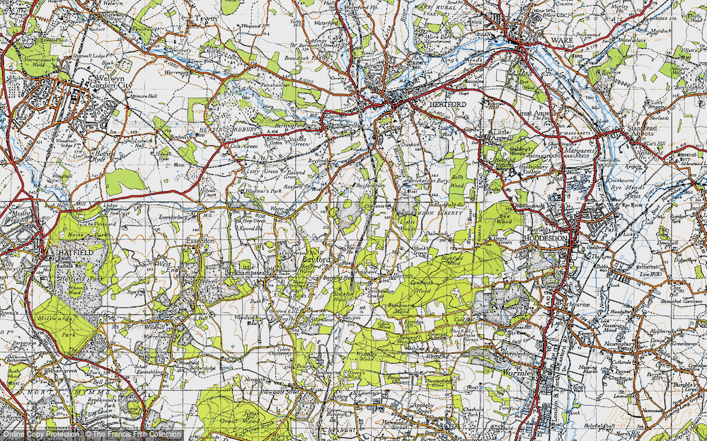 Old Map of Broadgreen Wood, 1946 in 1946