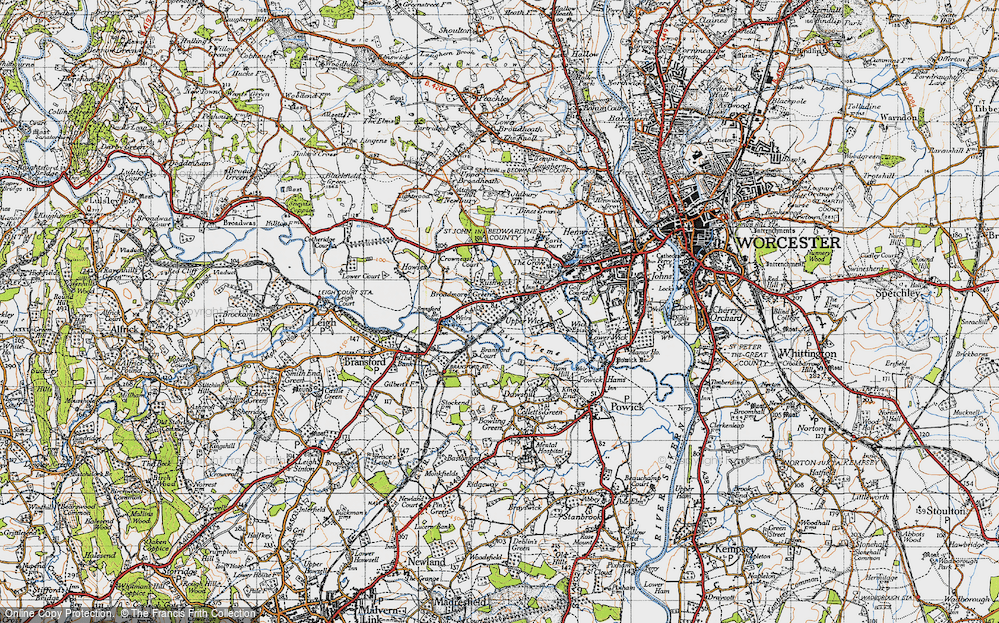 Old Map of Broadmore Green, 1947 in 1947