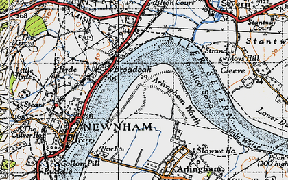 Old map of Broadoak in 1946