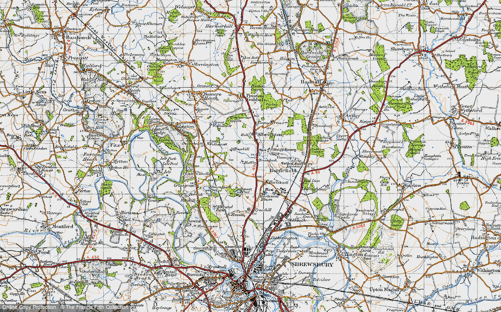 Old Map of Broadoak, 1947 in 1947
