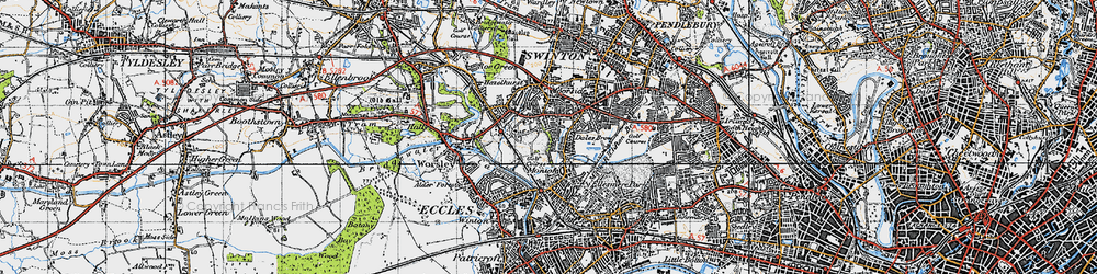 Old map of Broadoak Park in 1947