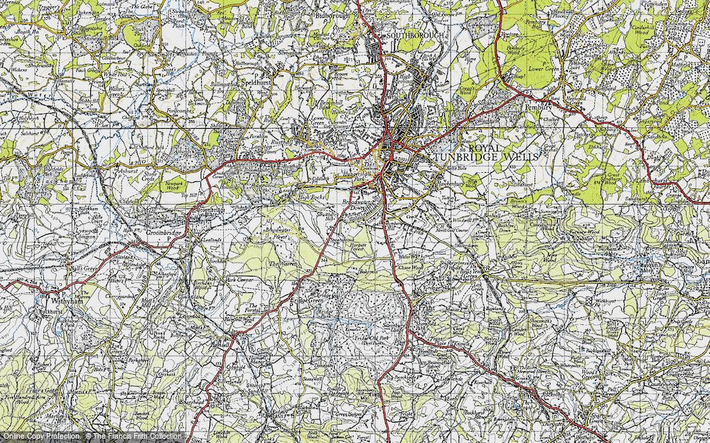 Old Map of Broadwater Down, 1946 in 1946