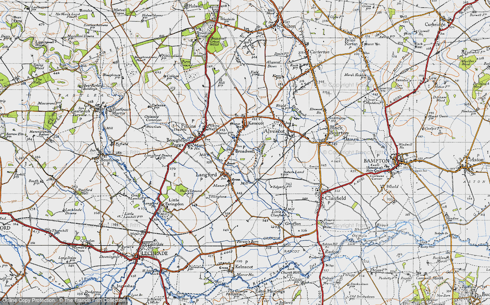 Old Map of Broadwell, 1947 in 1947