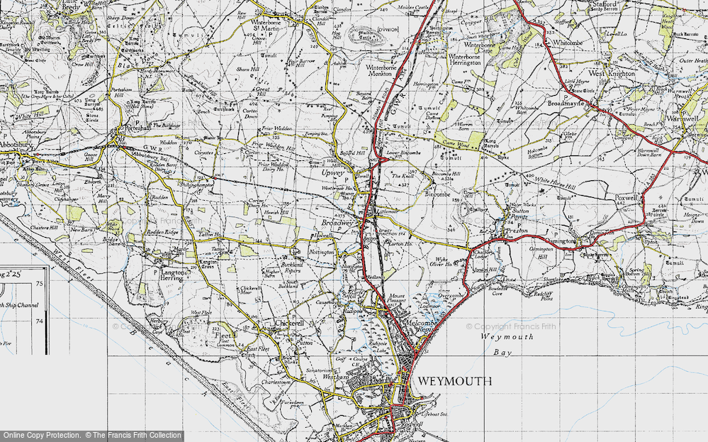 Old Map of Broadwey, 1946 in 1946